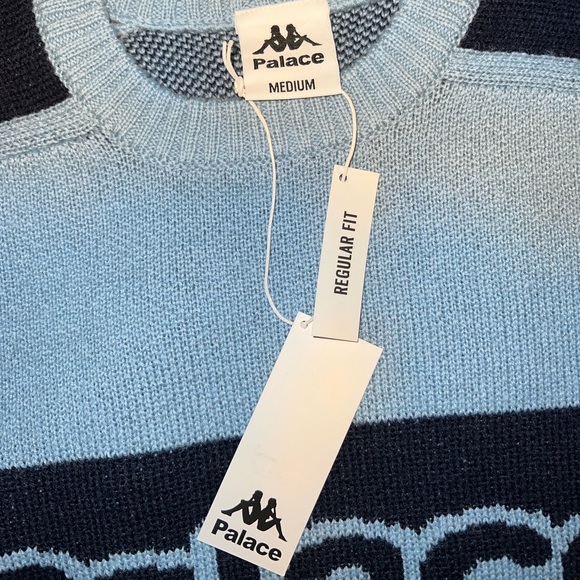 Knit Palace Striped Sweater Palace Hairy Flag Knit UK 24FW, (100